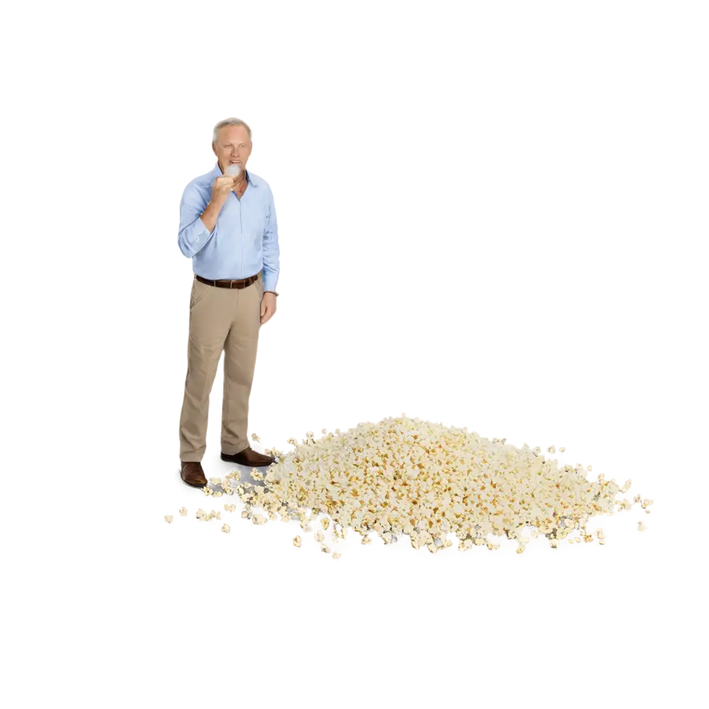 pops corn on floor