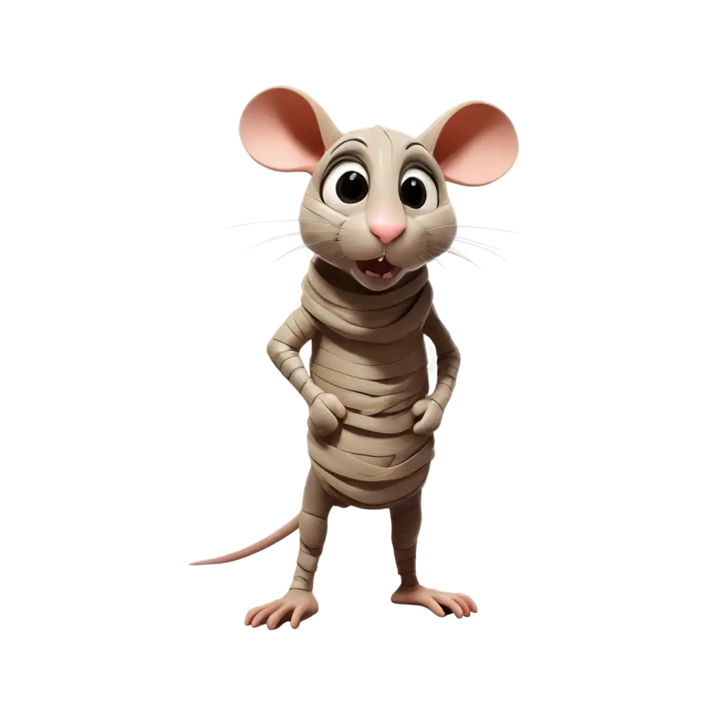 a mouse mummy cartoon