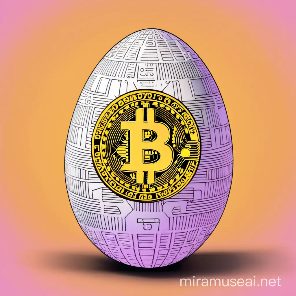 BitcoinThemed Easter Egg Amidst Technological Wonders