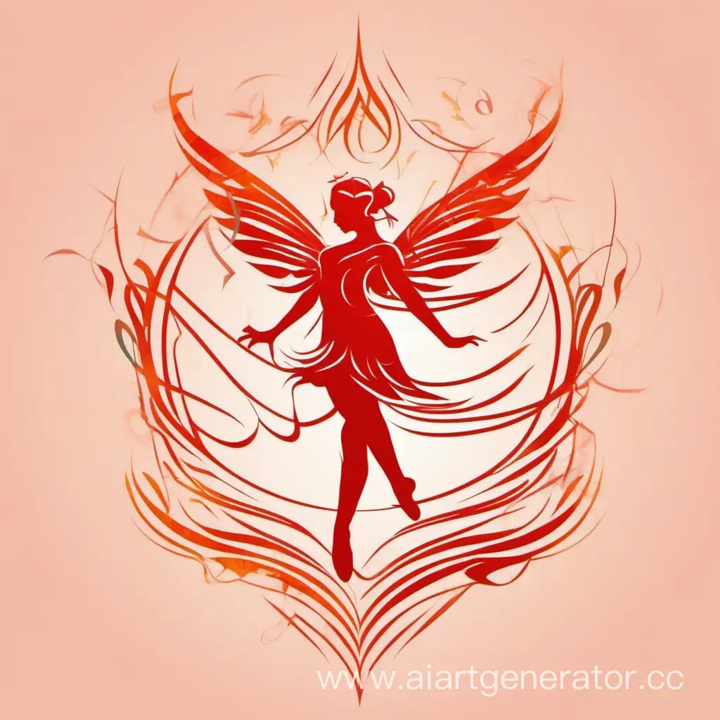 Логотип танцевального фестиваля для студентов "Терпсихора", огонь, танец, воздух, страсть