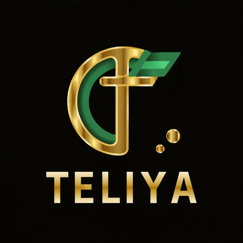 a logo design,with the text "TELiYA", main symbol:T logo brand Cericle Silver  gold yellow green  black red fast delivery logo suply chain managment e-commerce box,Moderate,be used in Retail industry,clear background