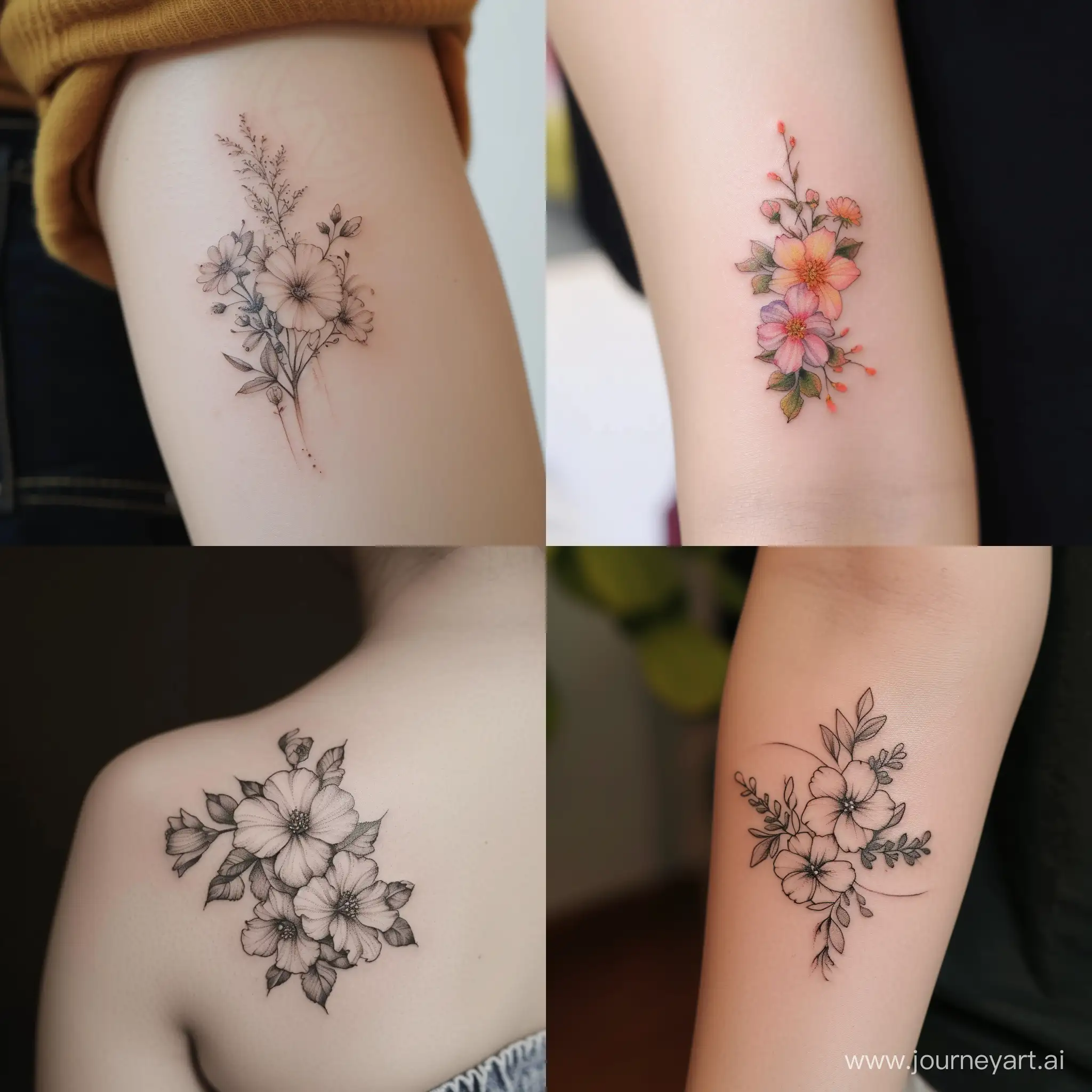 Exquisite-Flower-Tattoo-Design-with-Vibrant-Colors-Version-6