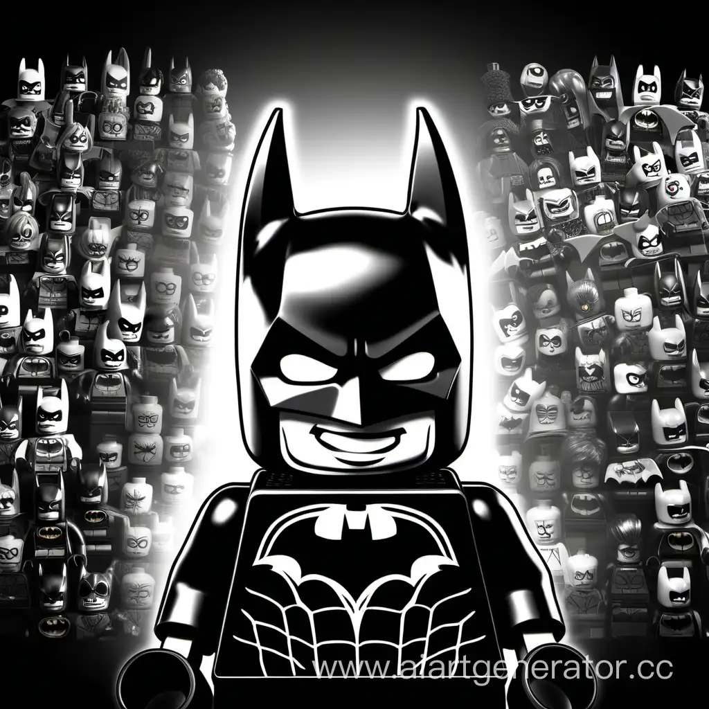 Cheerful-Lego-Batman-Head-Smiling-in-Monochrome-Joy