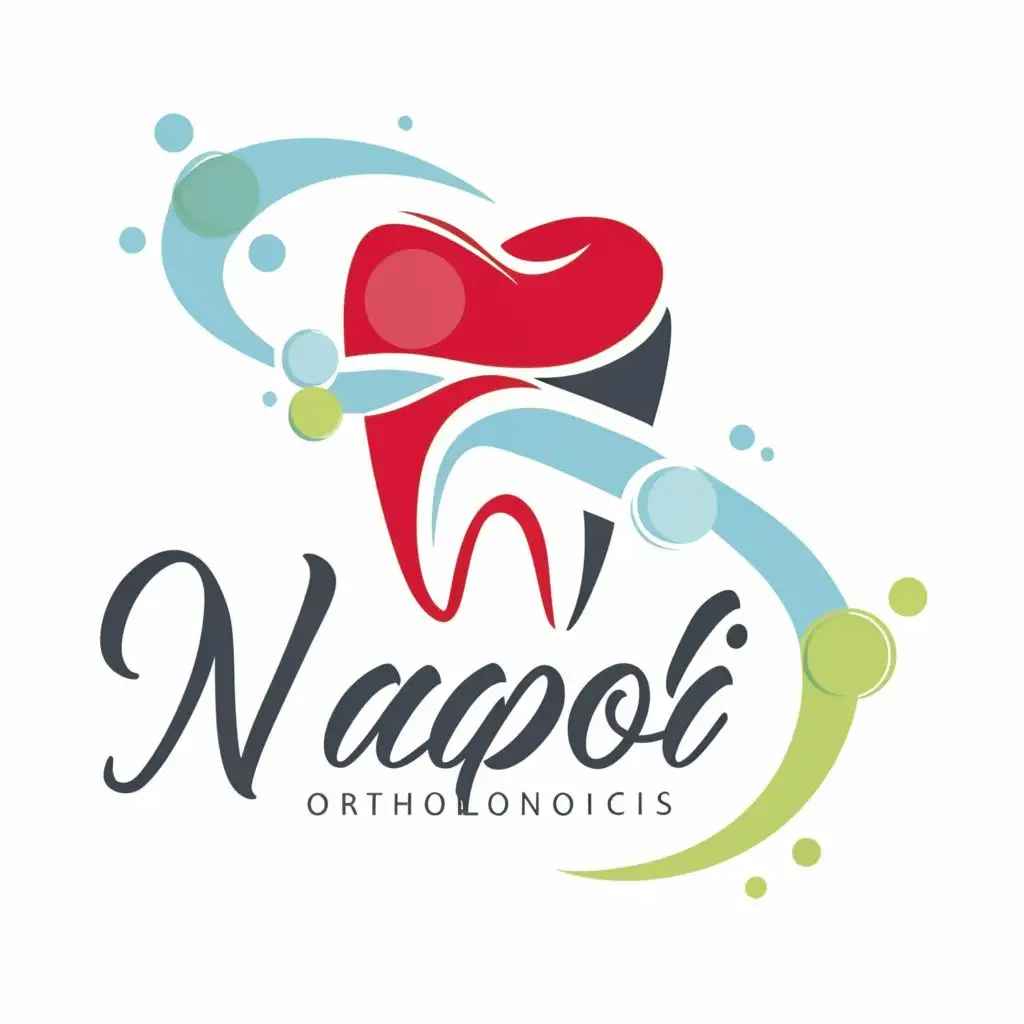 LOGO-Design-For-Napoli-Orthodontics-Modern-Typography-with-Dental-Medication-Theme