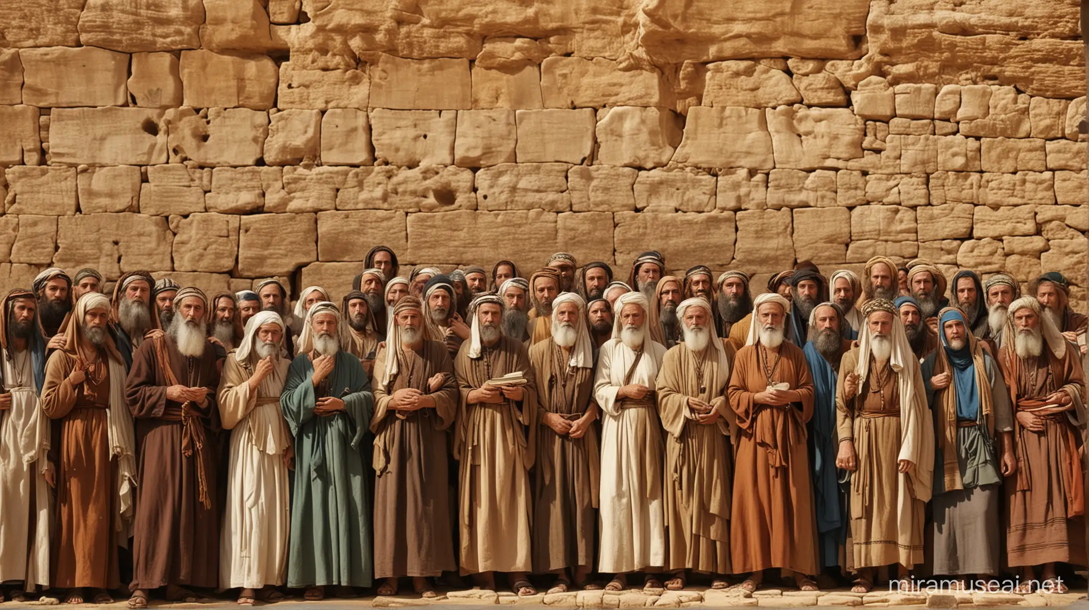 Moses Era Jewish Census Count Gathering Amidst Desert Landscape