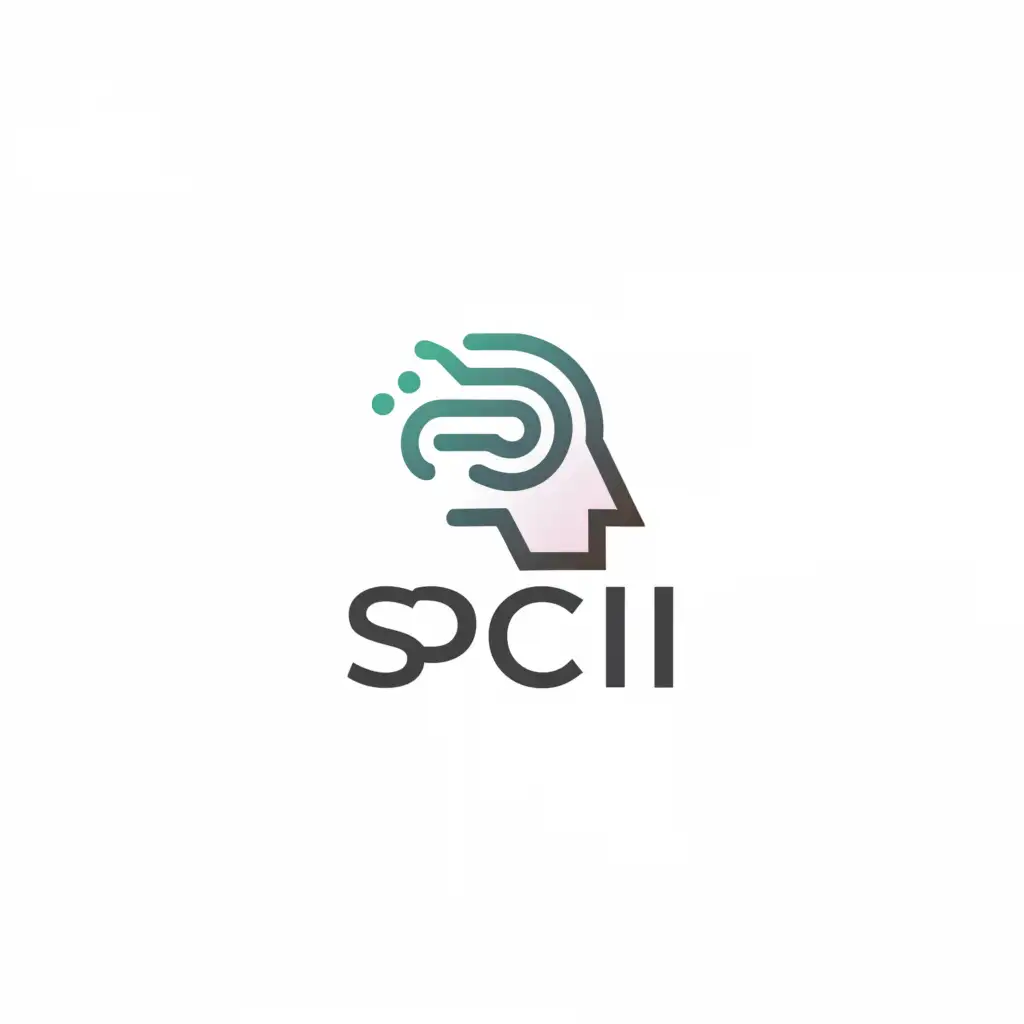 a logo design,with the text "sPCI", main symbol:Stroke 
space to think,Moderate,be used in Medical Dental industry,clear background