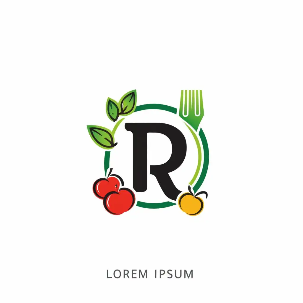 a logo design,with the text "rp", main symbol:local products with farmer,Minimalistic,be used in Retail industry,clear background