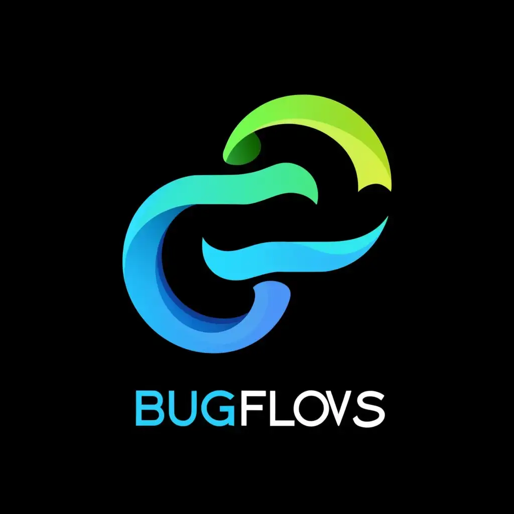 LOGO-Design-For-Bugflows-Dynamic-Flows-on-a-Clean-Background