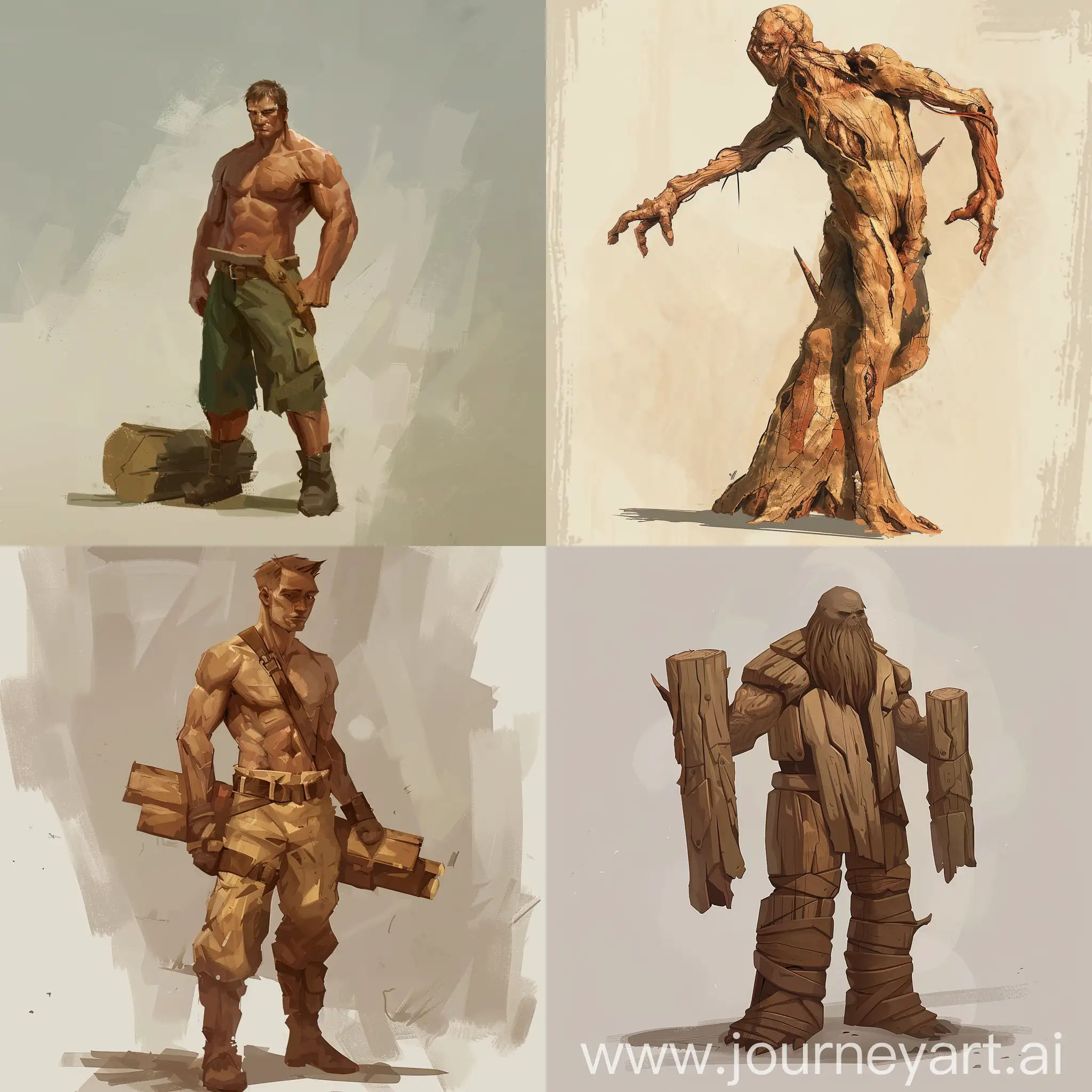 APose-Woodcutter-Character-Design