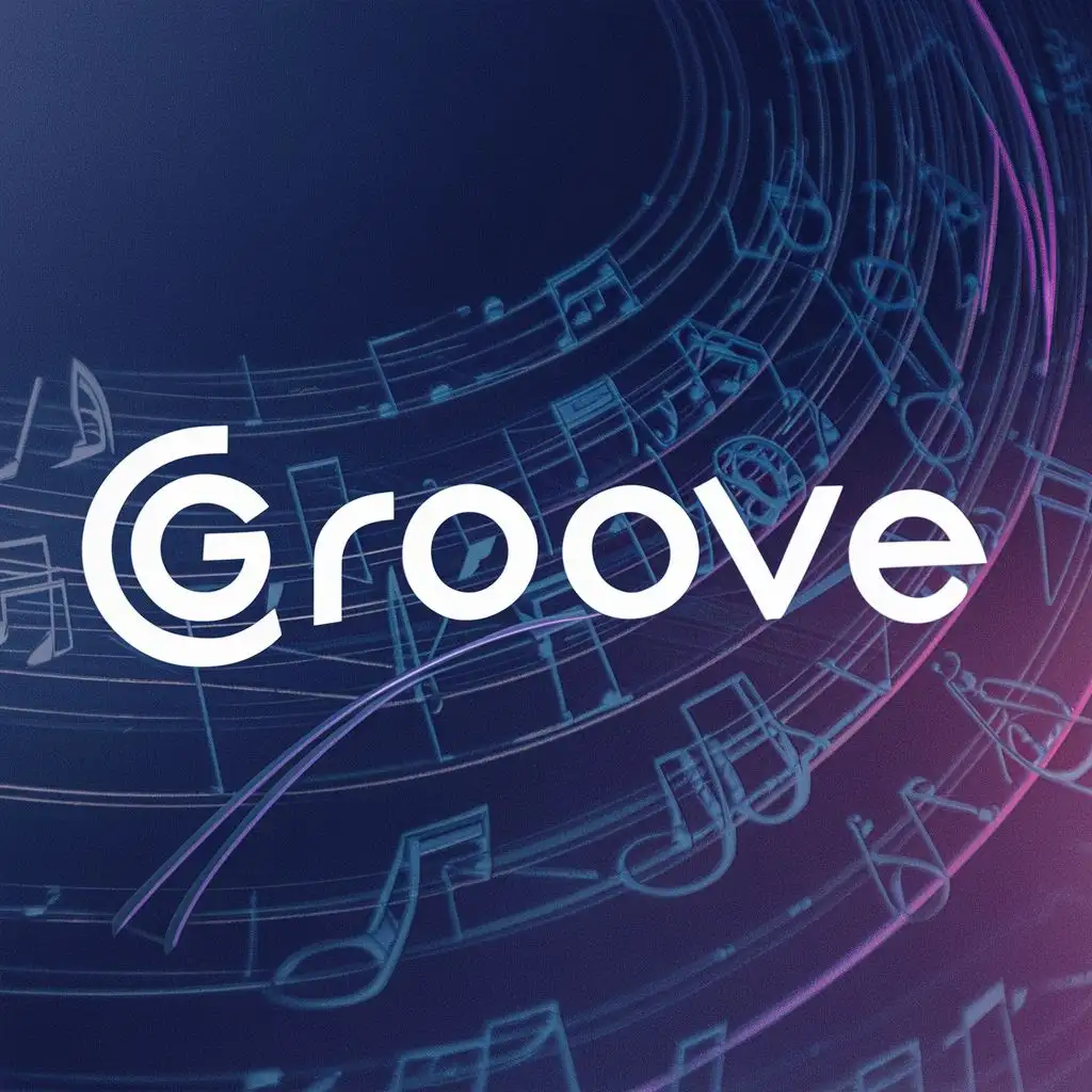 logo, music, with the text "Groove", typography, be used in Technology industry