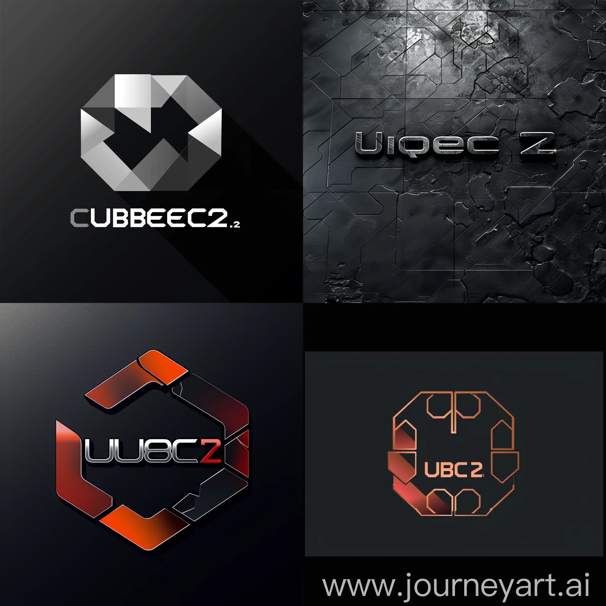 Generate the logo for an evil fictional tech hacking company called cubec2