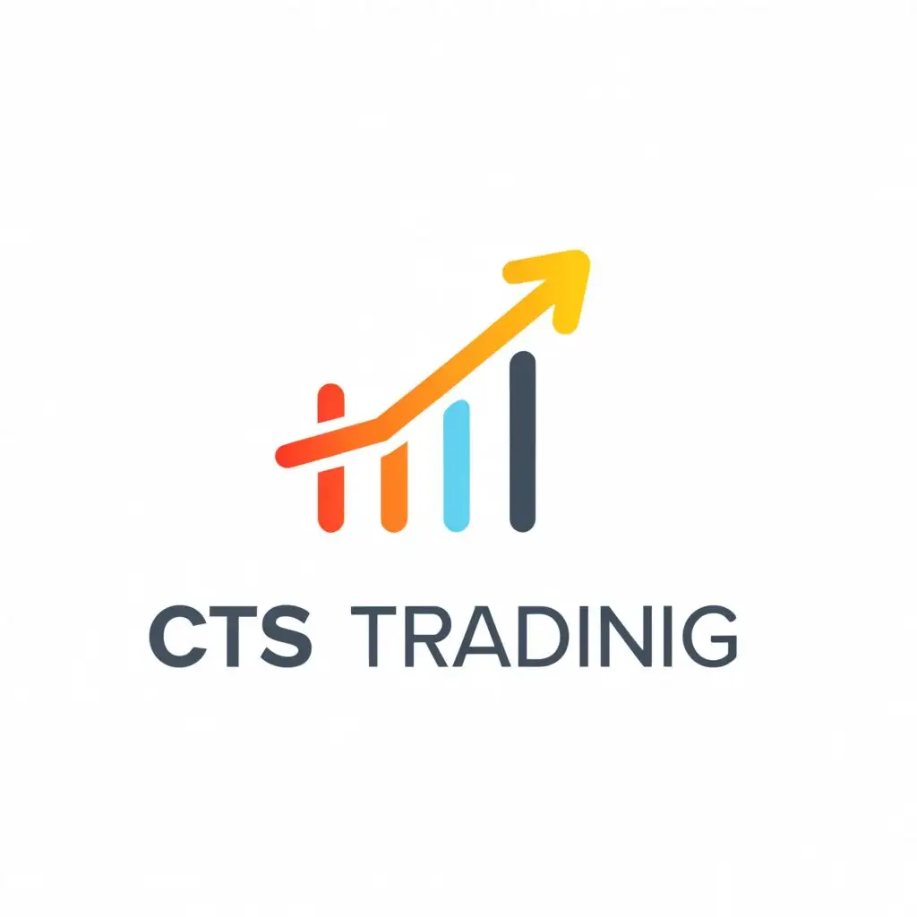 a logo design,with the text "CTS Trading", main symbol:Chart,Minimalistic,clear background