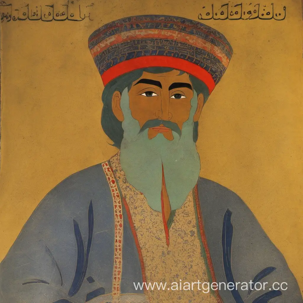 Sogdian-Man-Ancestor-of-Tajiks-Traditional-Portrait-in-Historical-Context