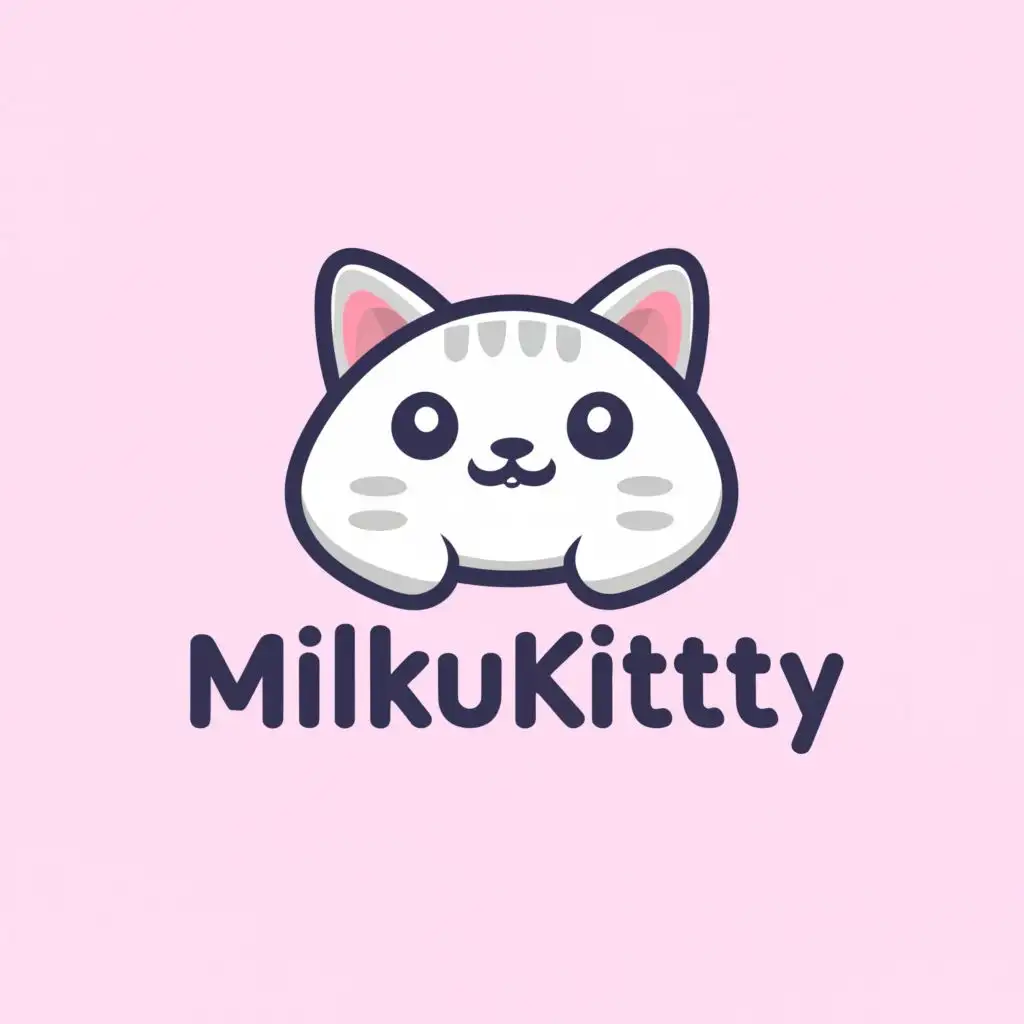 a logo design,with the text "MikuKitty", main symbol:Kitty,Moderate,clear background
