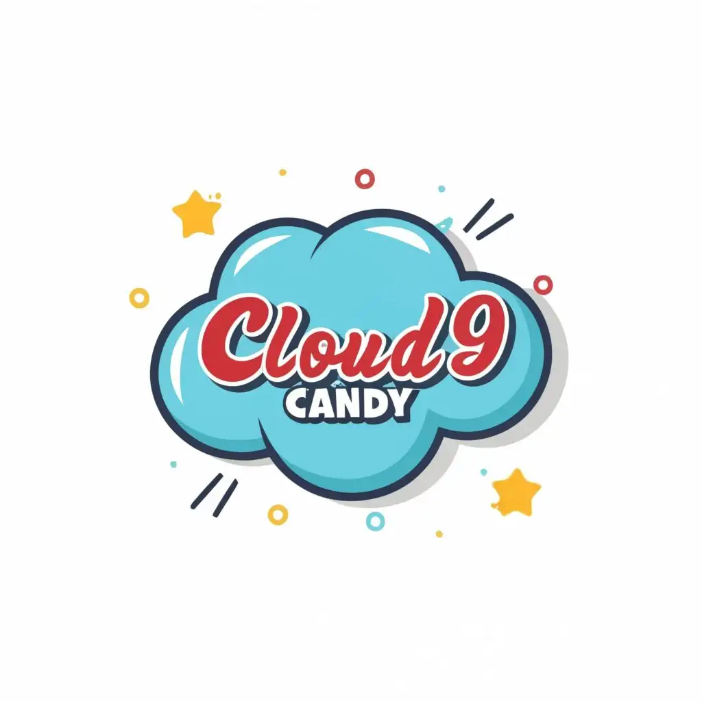 logo, Candy Cloud, with the text "Cloud9 Candy", typography, be used in Retail industry