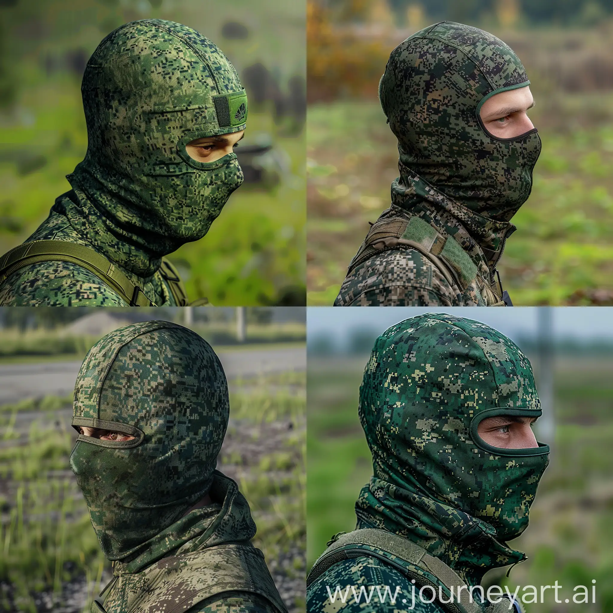 Camouflaged-Soldier-Standing-on-Military-Training-Ground