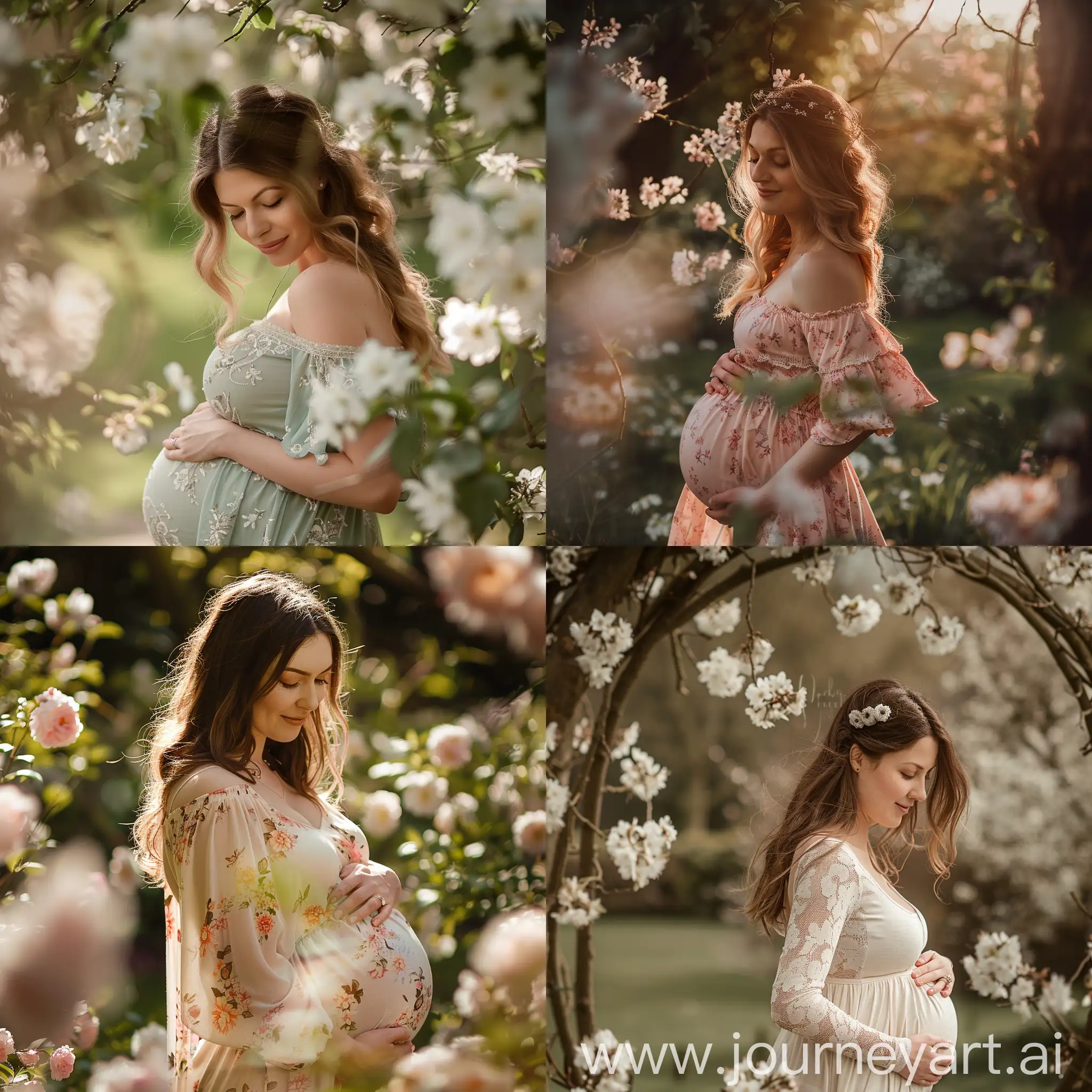 Spring-Pregnancy-Photoshoot-in-Leamington-Spa-Blossoming-Beauty-Amidst-Nature
