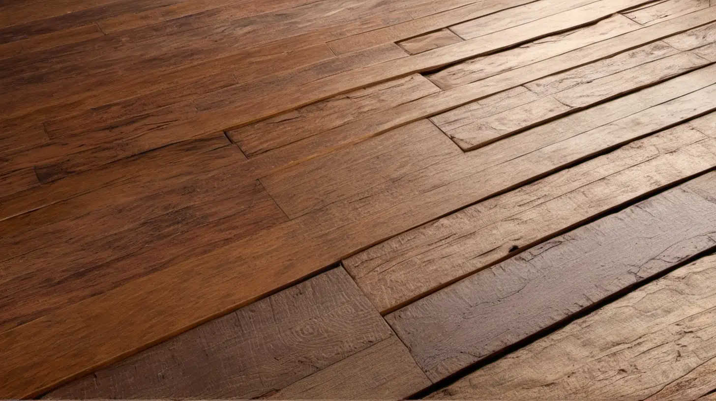 Warm Wooden Flooring with a Closeup View