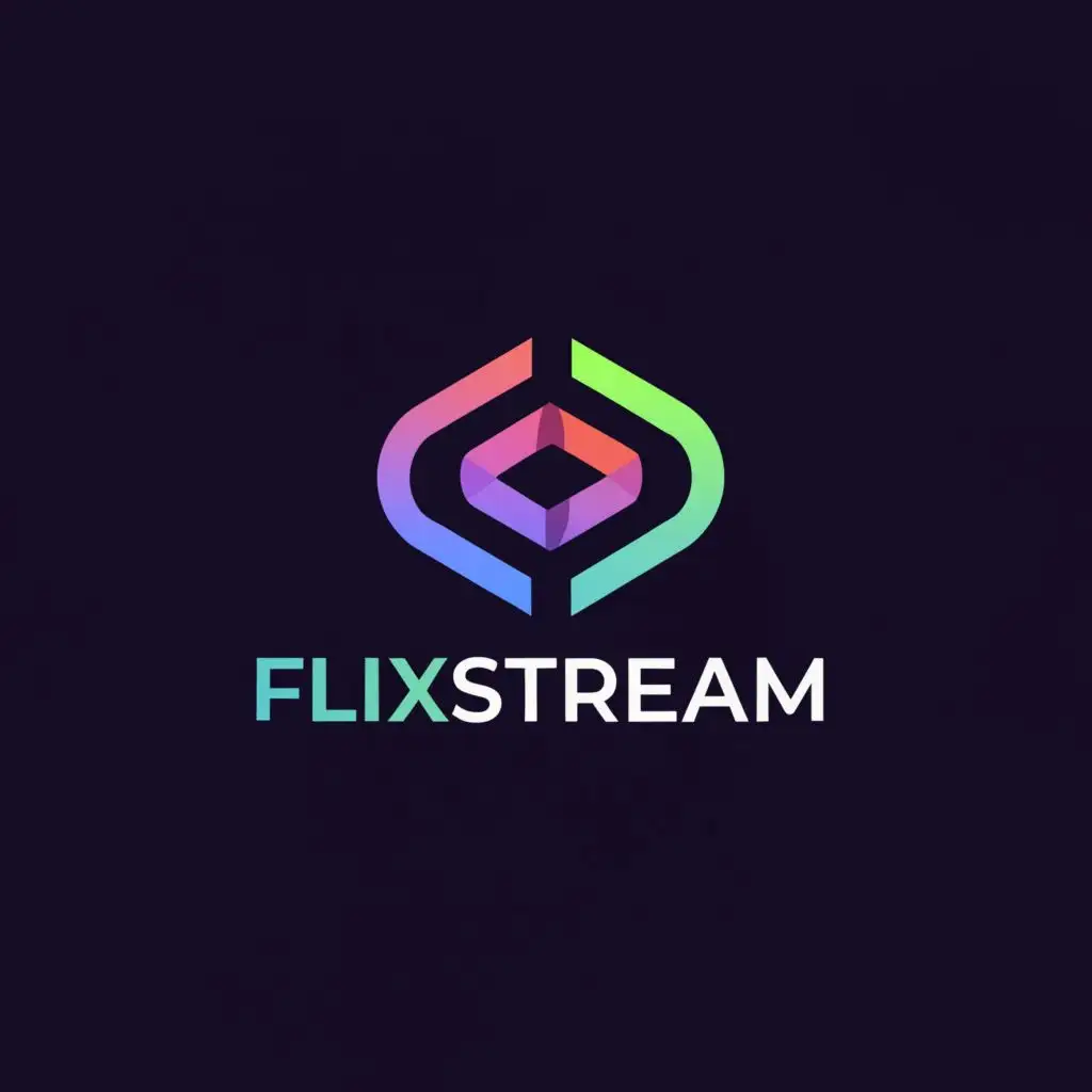 a logo design,with the text "FlixStream", main symbol:stream,Moderate,be used in Entertainment industry,clear background