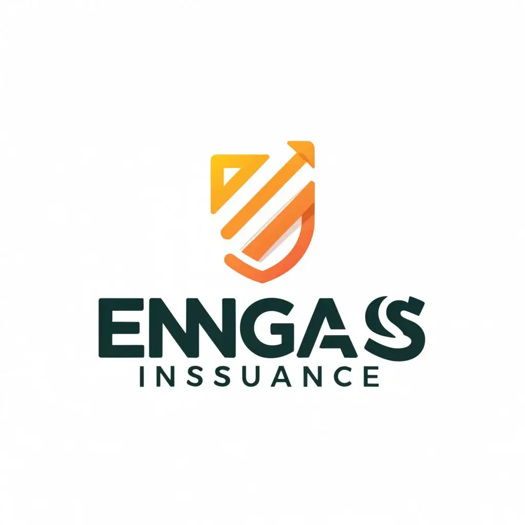 a logo design,with the text "Enggas Insurance", main symbol:insurance,Moderate,be used in Nonprofit industry,clear background