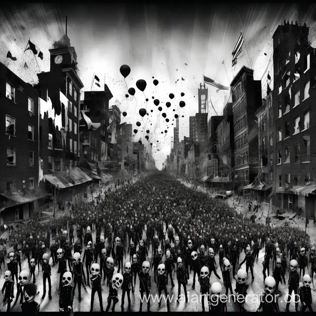 Welcome to the black parade in broken city 
