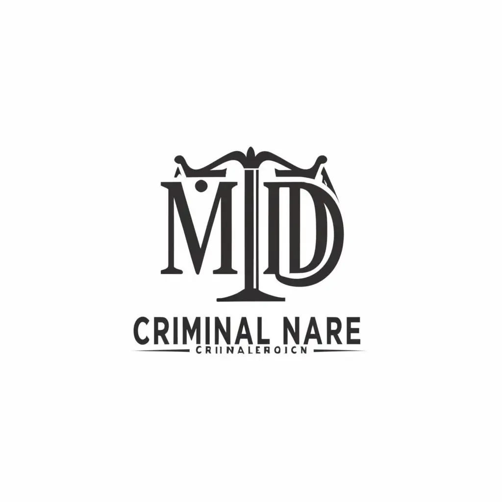 logo, Related to the legal industry logo and criminal practice, with the text "Md Mohib Ullah Murshed", typography, be used in Legal industry