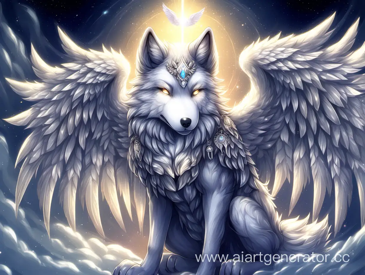 Ангел хранитель фурри волк
