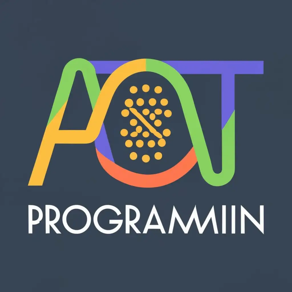 logo, AI , PROGRAMMIN, WORLD , with the text "AI WORLD TECH", typography