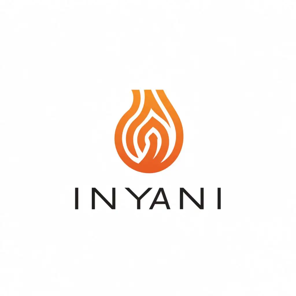 a logo design,with the text "Inyani", main symbol:fire,Moderate,be used in Legal industry,clear background