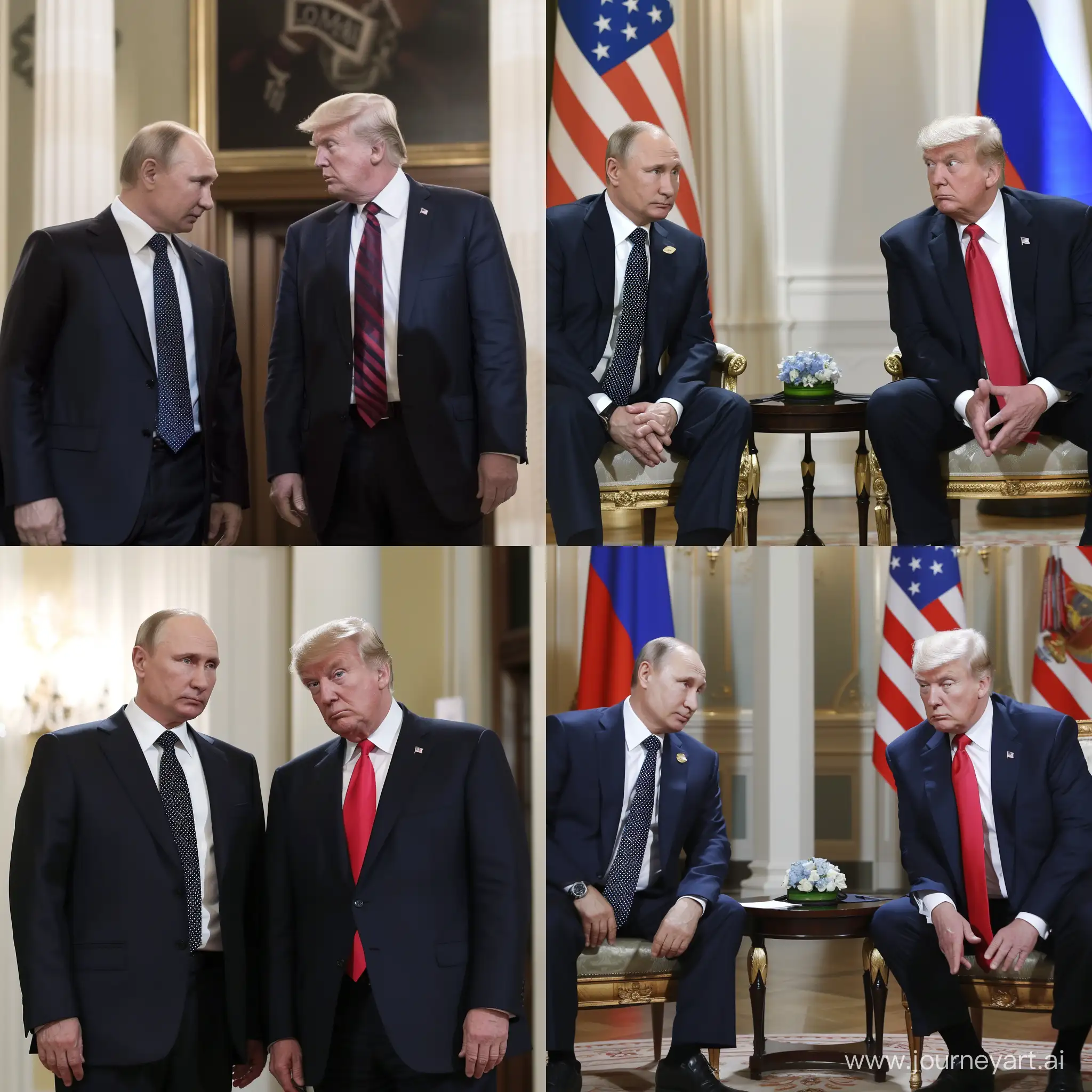 Путин встречает Дональда Трампа в Кремле