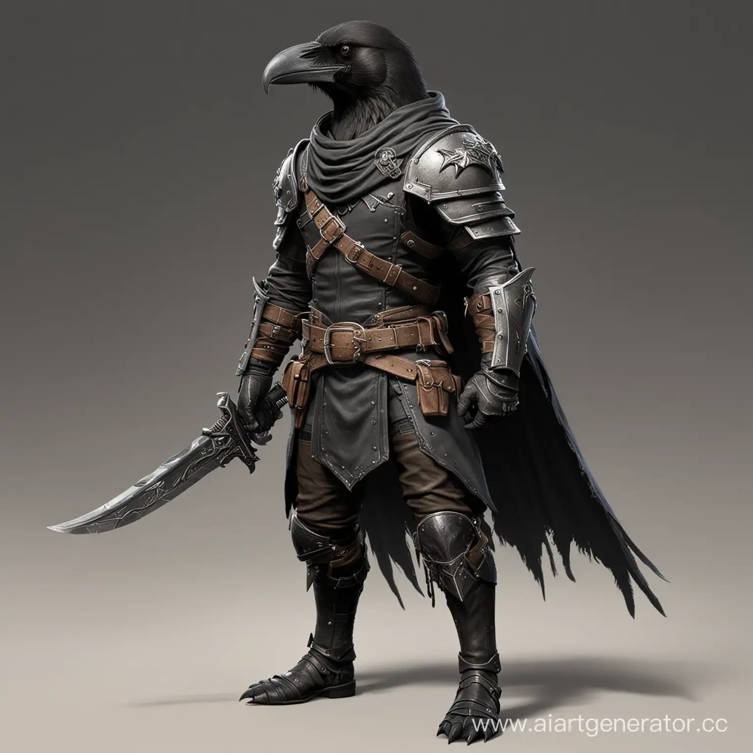 DD-Anthro-Crow-Rogue-in-Skyrim-Guild-of-Thieves-Armor