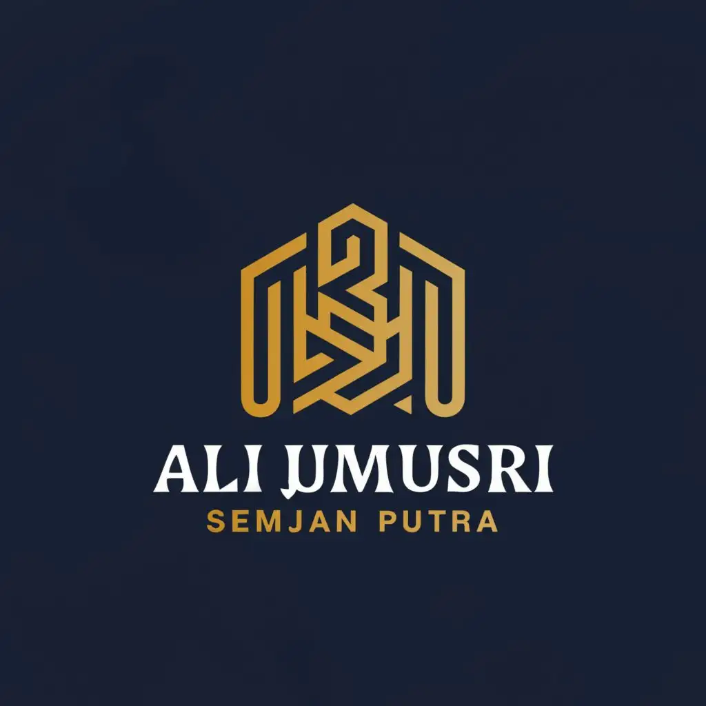 LOGO-Design-For-ALI-MUSRI-Sleek-Typography-with-SEMJAN-PUTRA-Emblem-for-Real-Estate-Branding