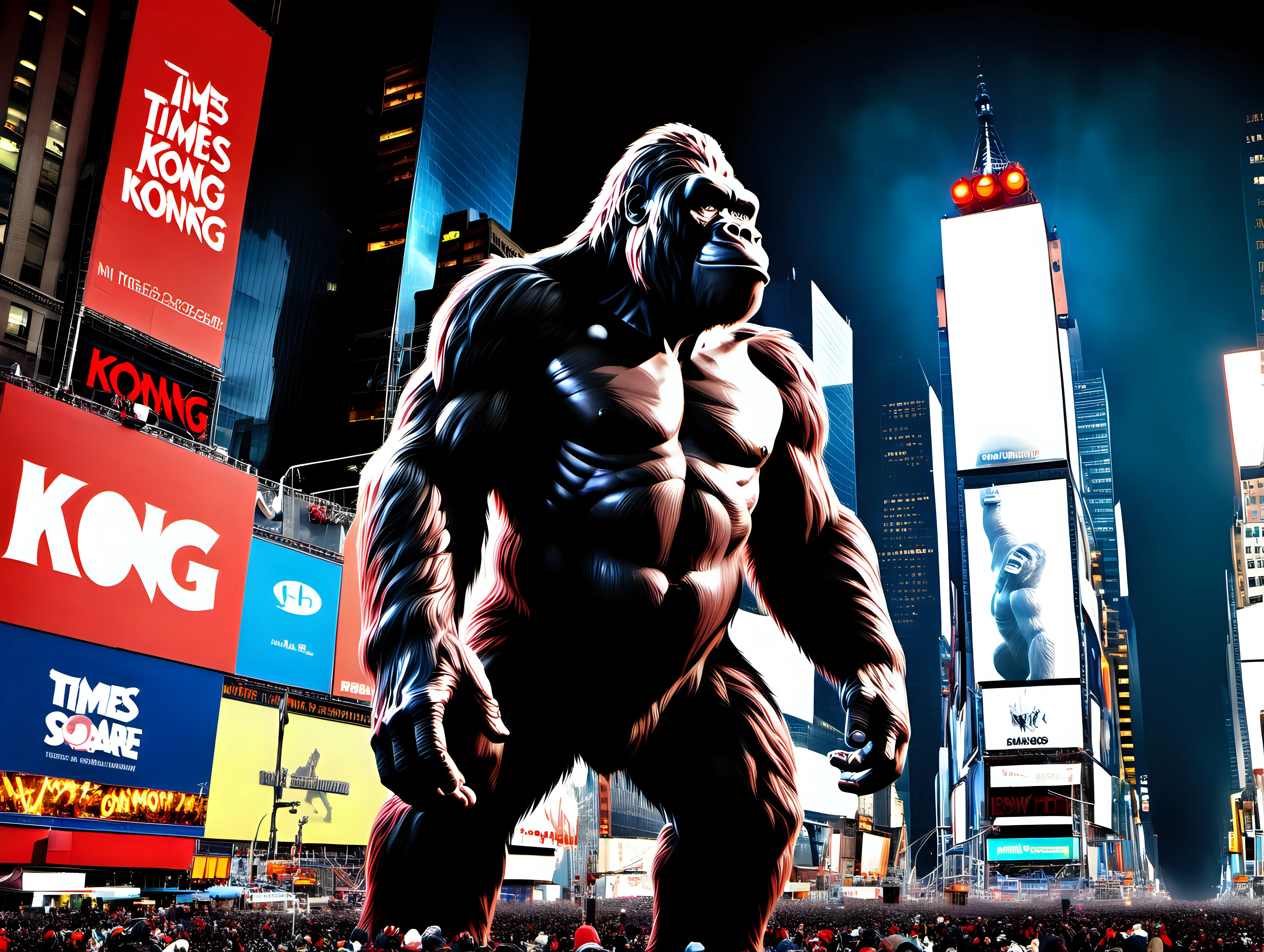 King Kong in Times square NYE
