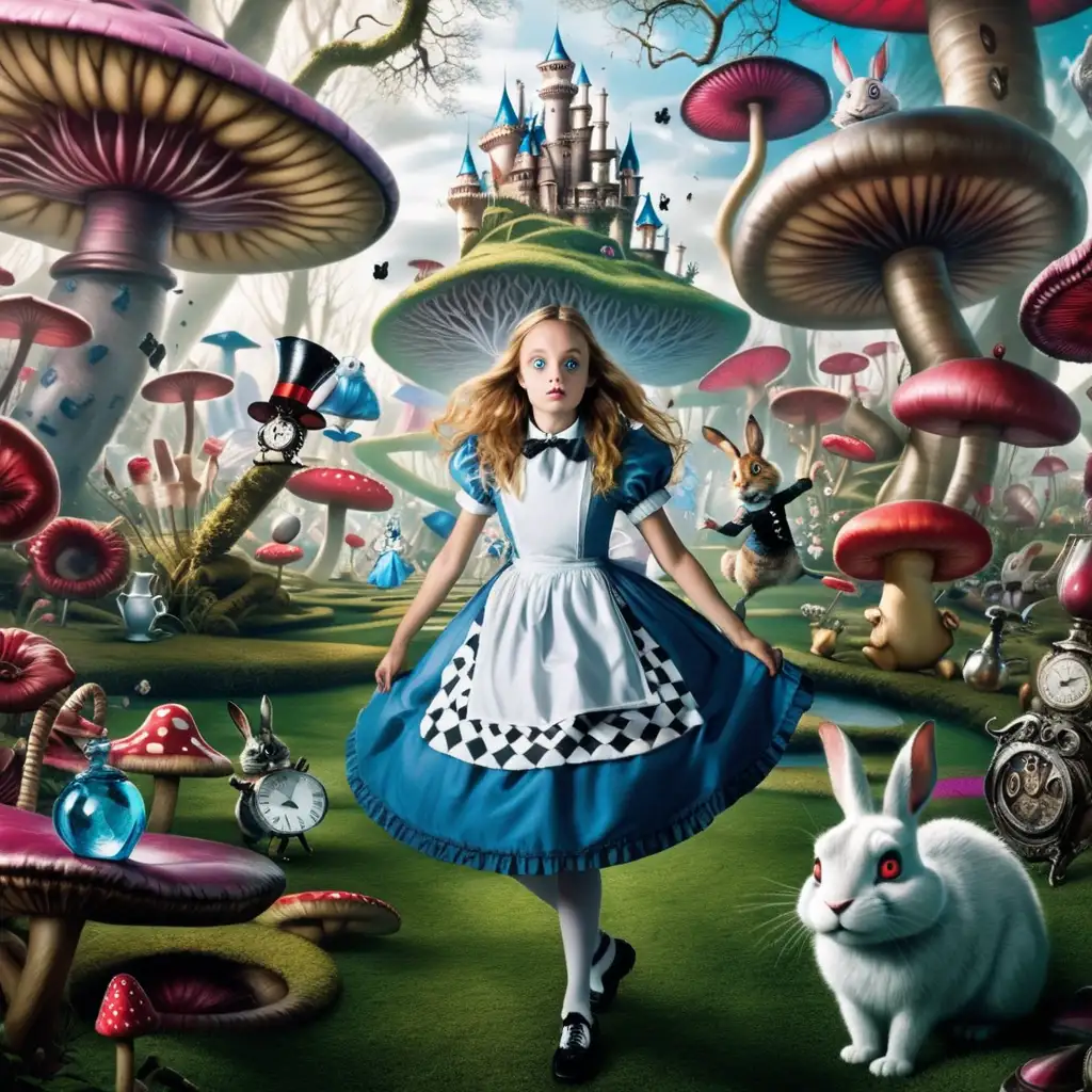 Whimsical Wonderland Adventure with Alice and Friends