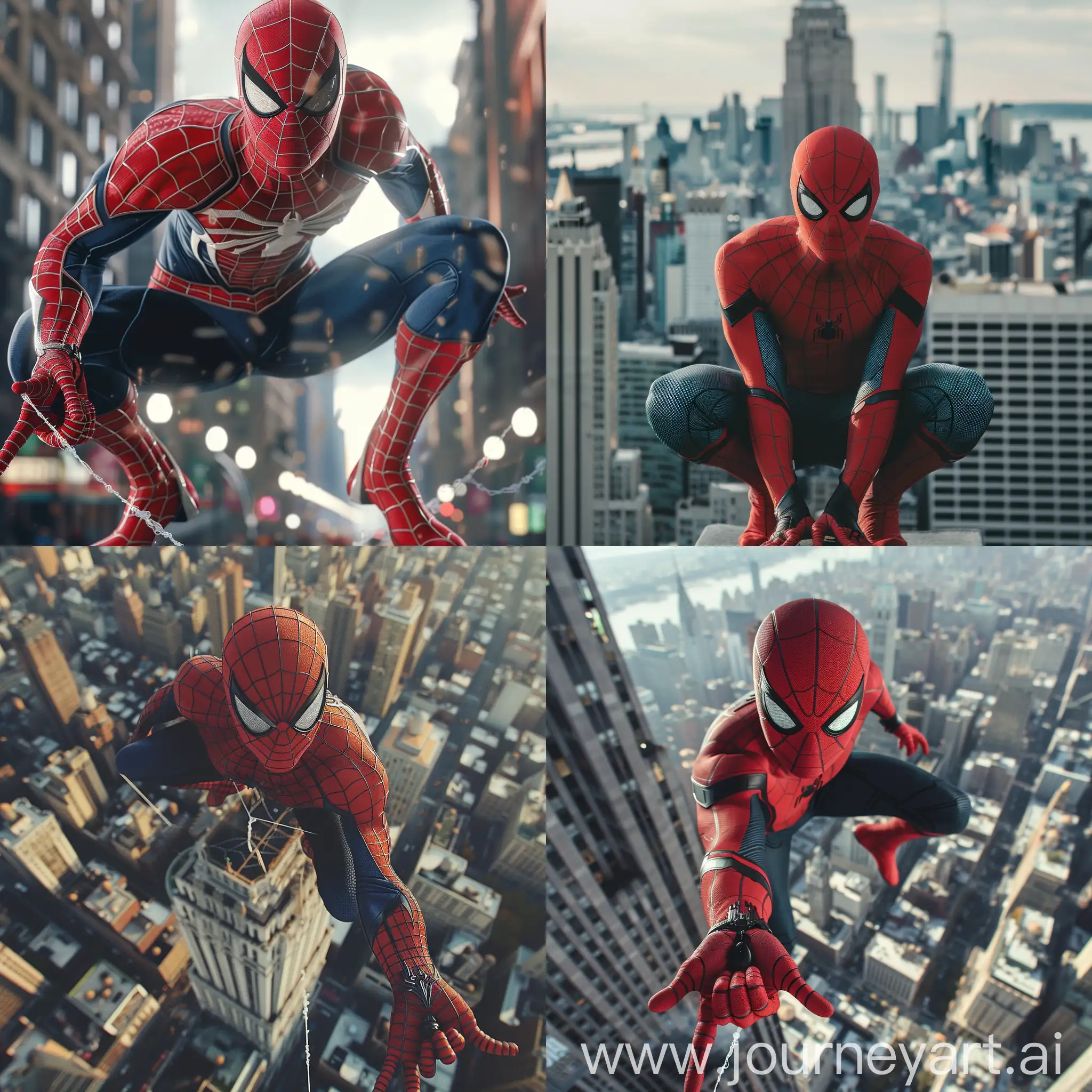 create a image of spider-man from New York  City