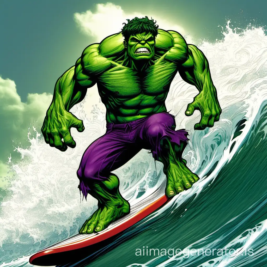 hulk surfing