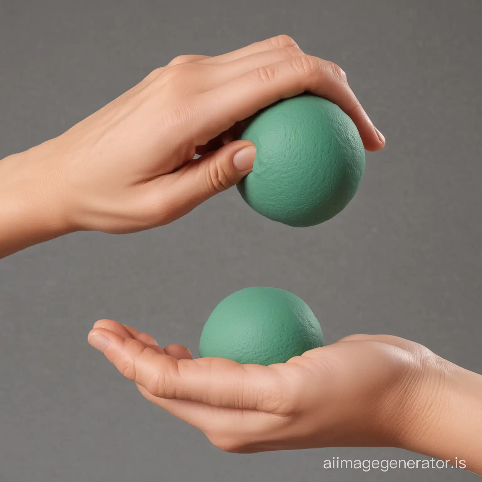 Hand-Squeezing-Clay-Ball-Transformation-of-Shape-and-Texture