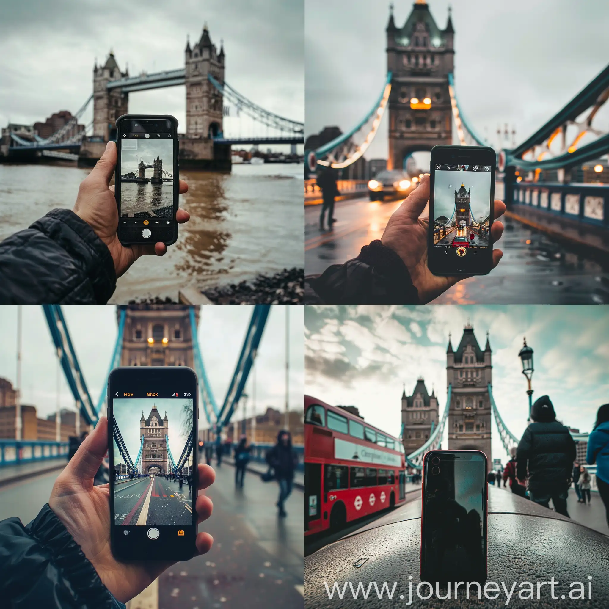 London bridge phone photo