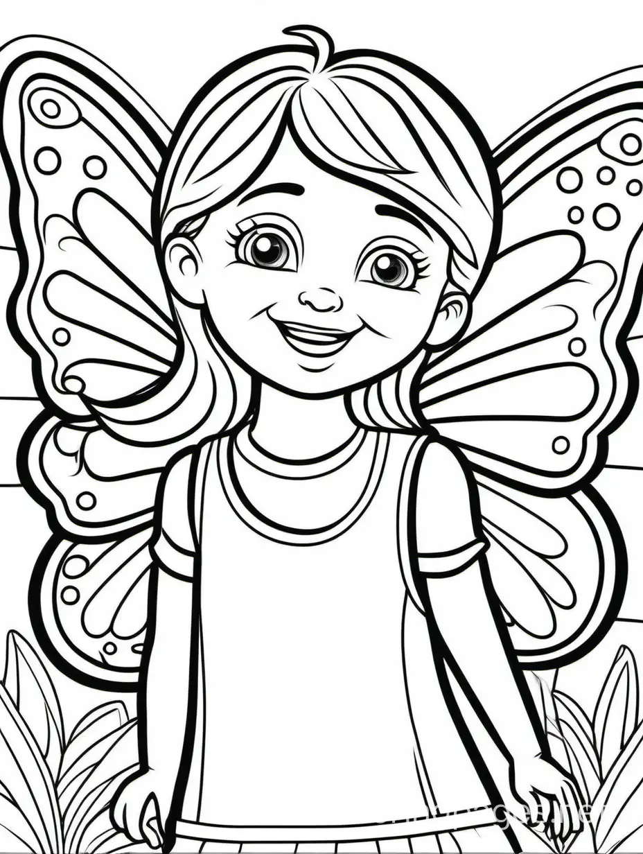 Joyful-Girl-with-Butterfly-Wings-in-a-Vibrant-Coloring-Book