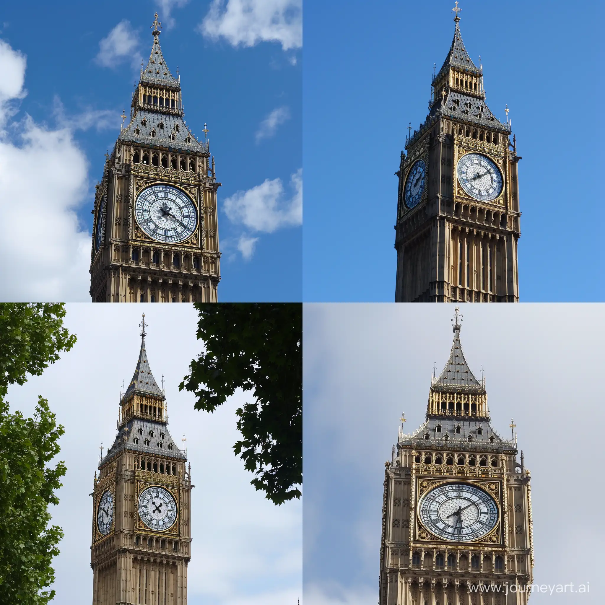 Iconic-Big-Ben-Clock-Tower-in-Square-Format