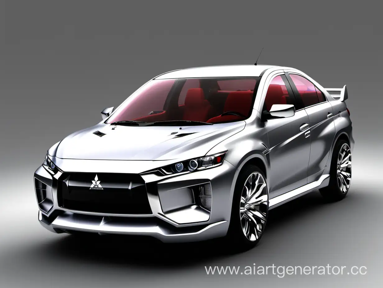 Sleek-and-Stylish-Concept-Mitsubishi-Lancer-11-in-Urban-Night-Setting