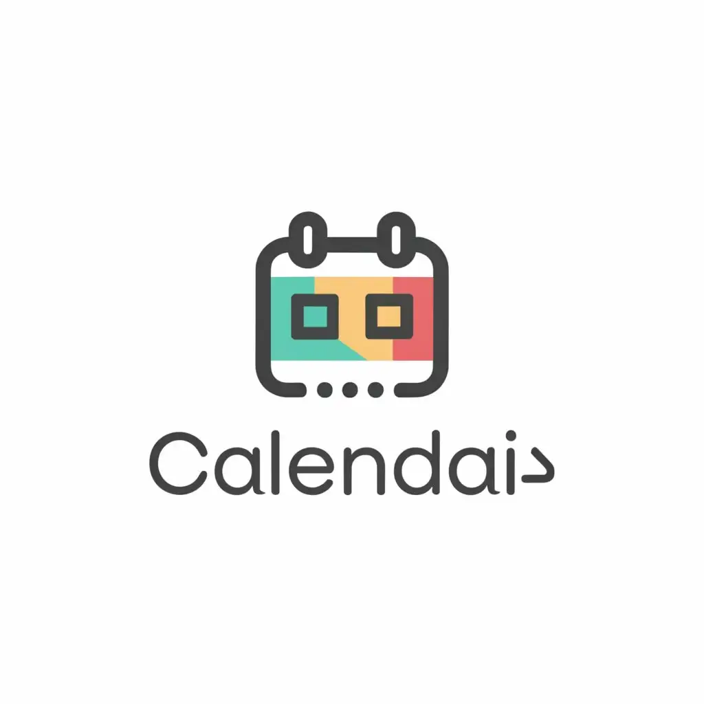 a logo design, with the text 'CalendAI', main symbol: A self planning calendar with the help of AI that optimizes appointments, Minimalistic, to be used in Technology industry, clear background