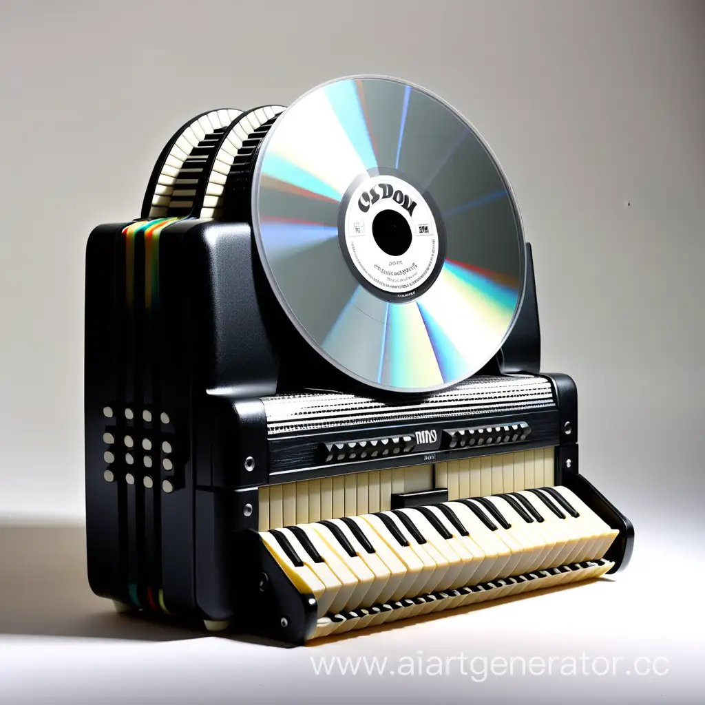 Accordion-Playing-a-Compact-Disc