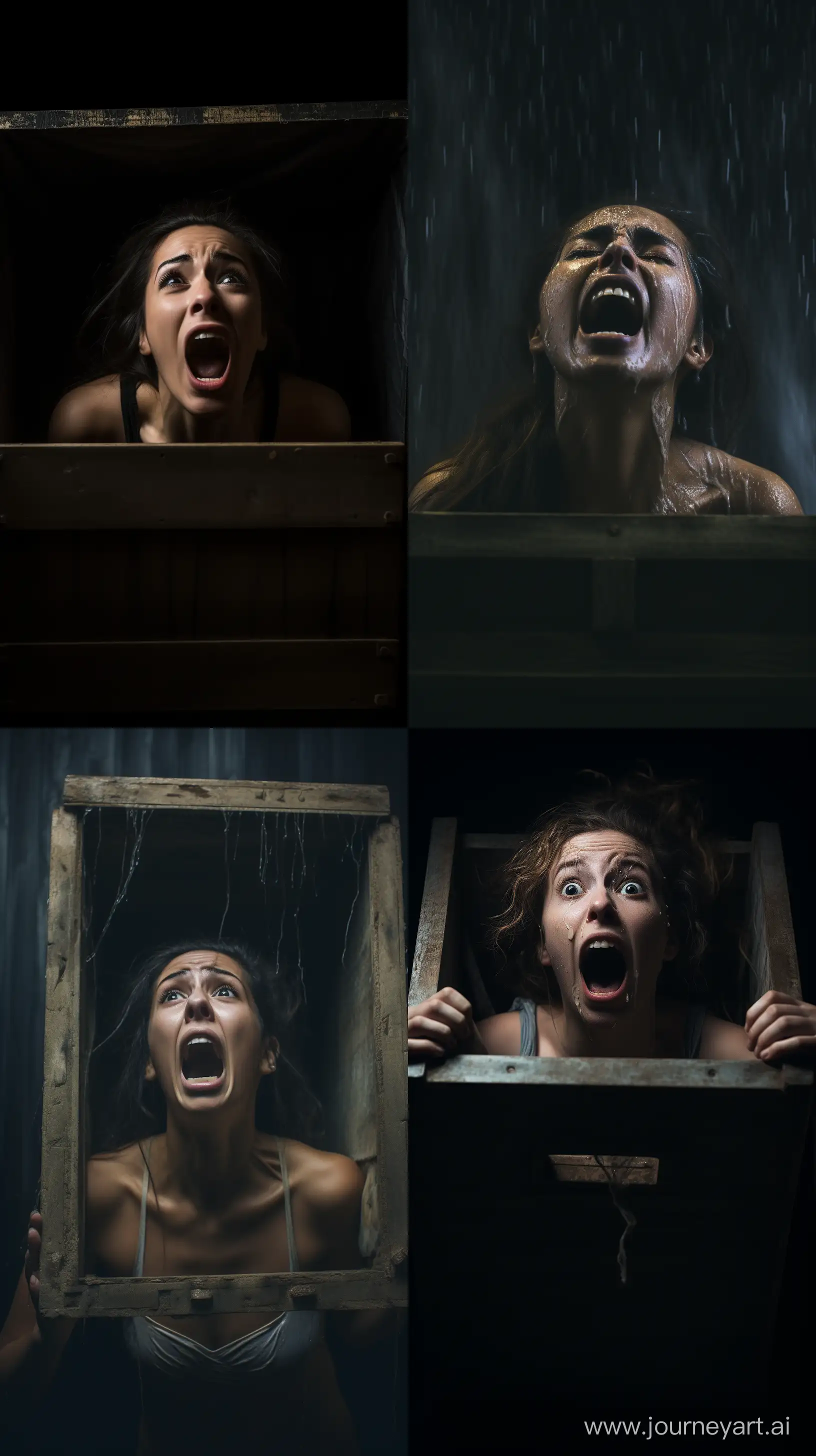 Fearful-Woman-in-CoffinLike-Box-AwardWinning-Emotional-Photography