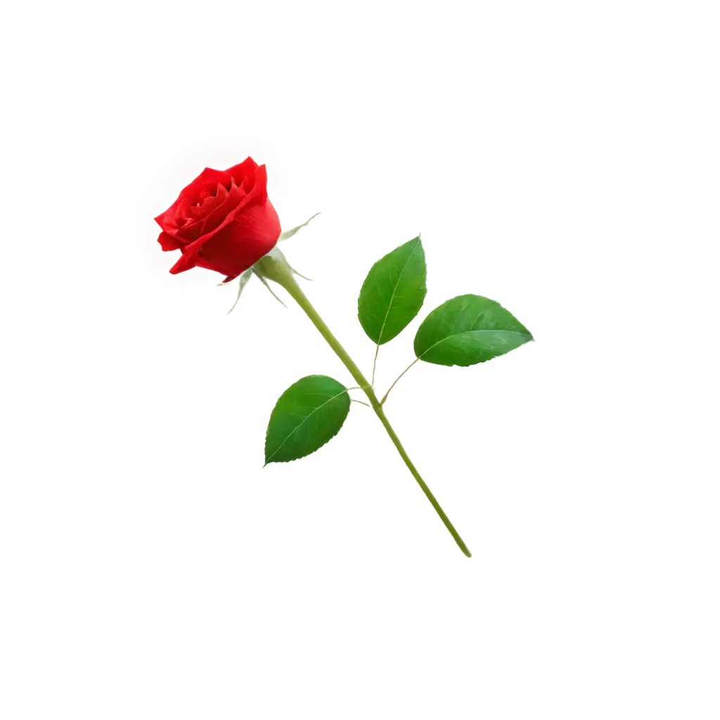 Exquisite-PNG-Image-Stunning-Front-View-of-a-Red-Rose
