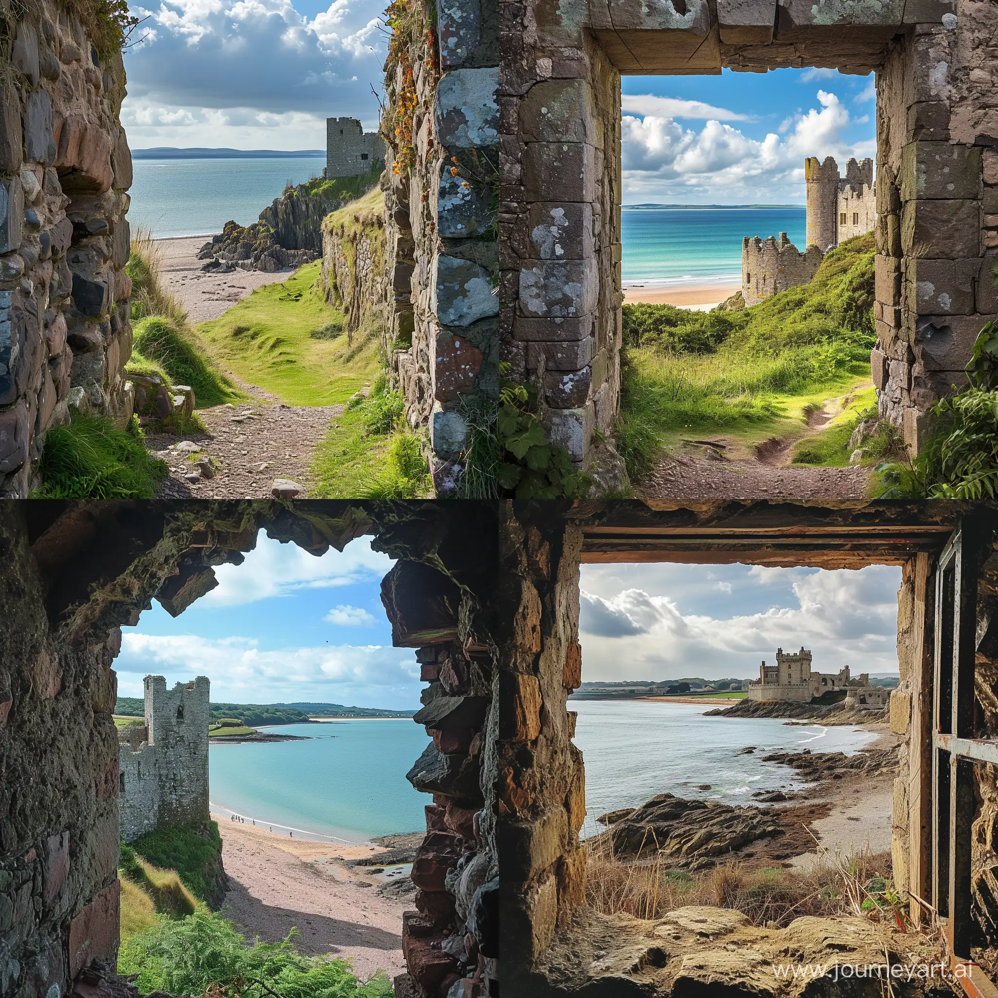 Majestic-Castle-Overlooking-Serene-Beach