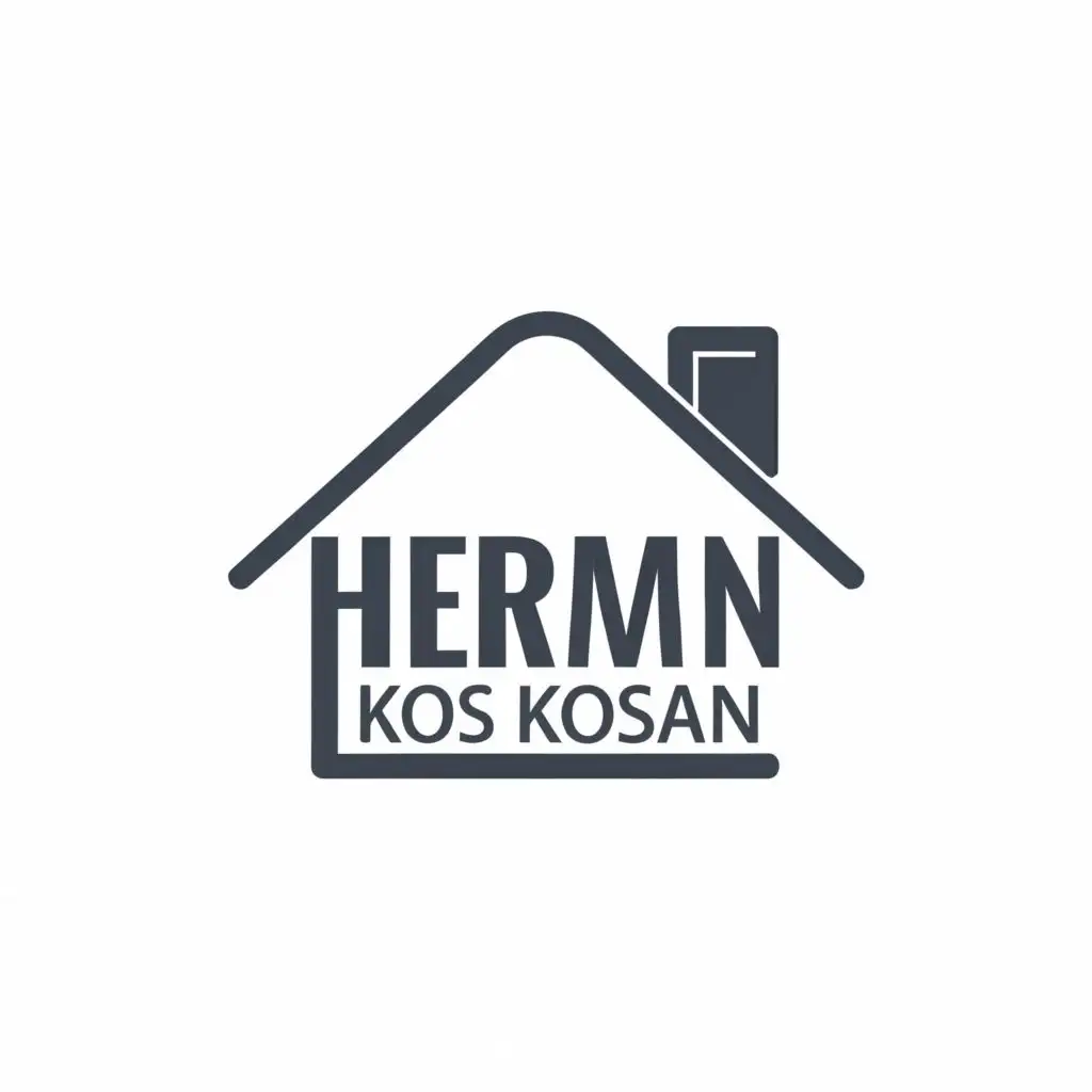 logo, Home, with the text "Hermin Kos Kosan", typography, be used in Home Family industry