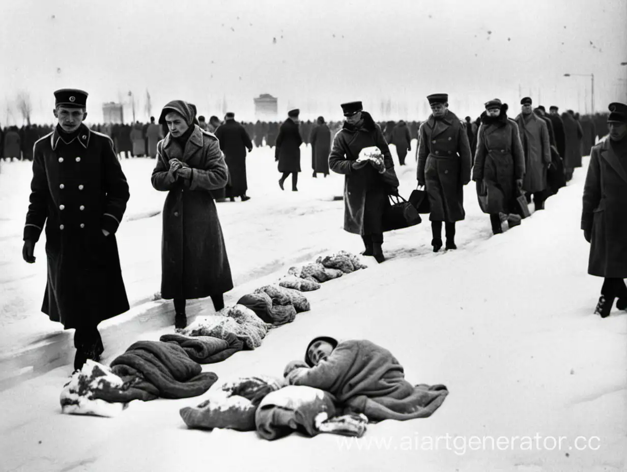 блокада Ленинграда снег голод страдание война