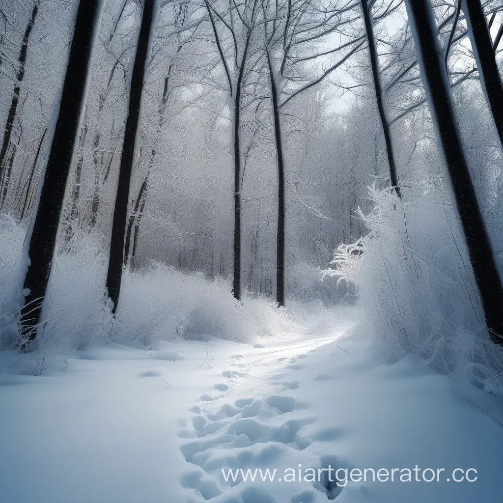 Tranquil-Solitude-in-Snowy-Forest-Winter-Beauty-and-Safety-Tips