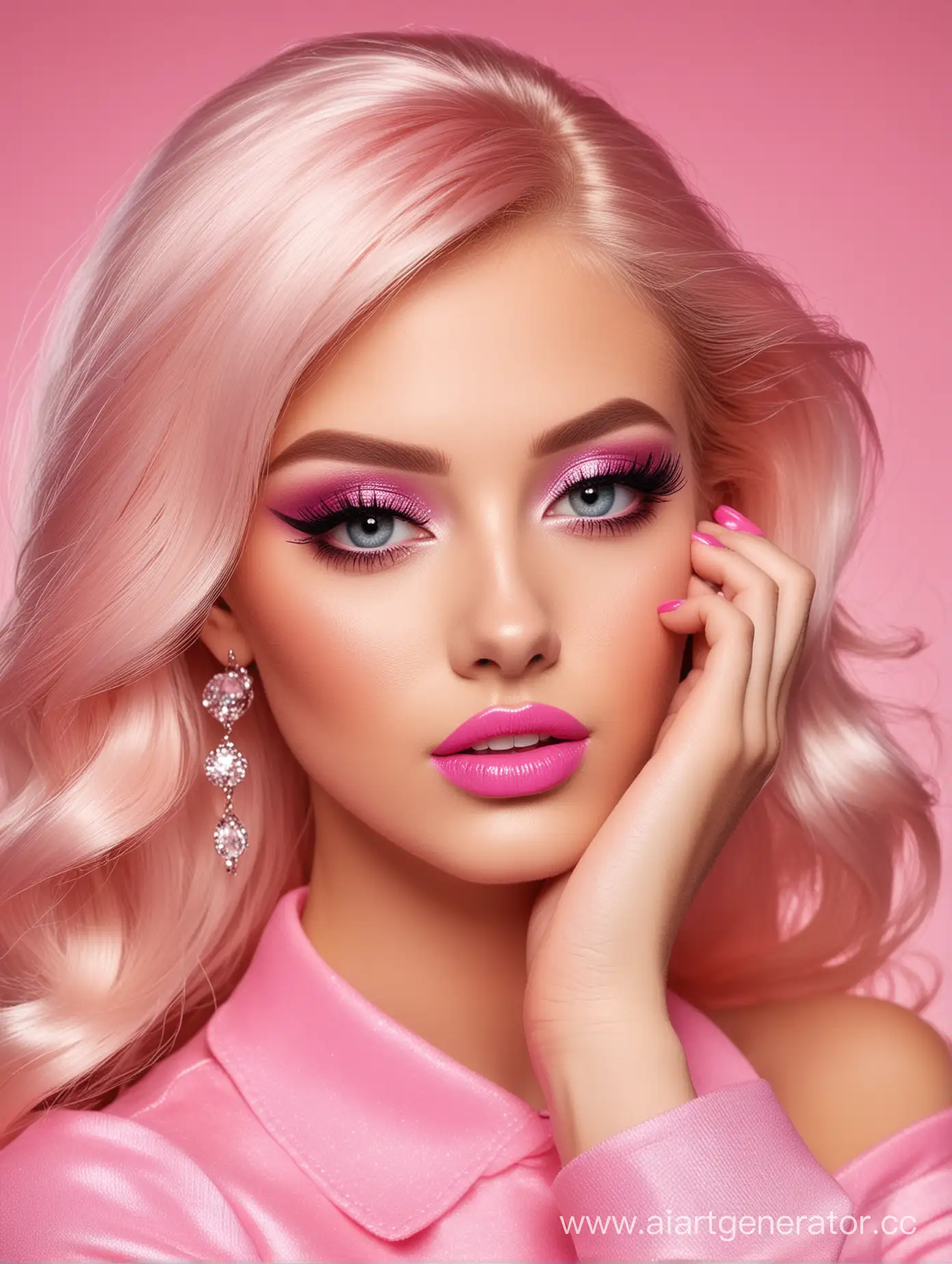 Glamorous-BarbieInspired-Girl-with-Stunning-Makeup-and-Nails